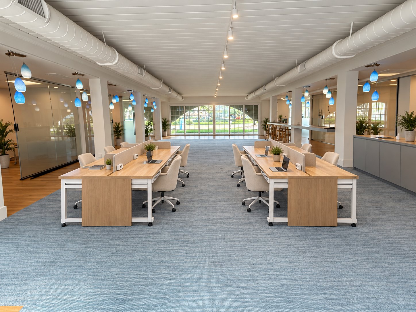 The open desks and studies at Seagate Works